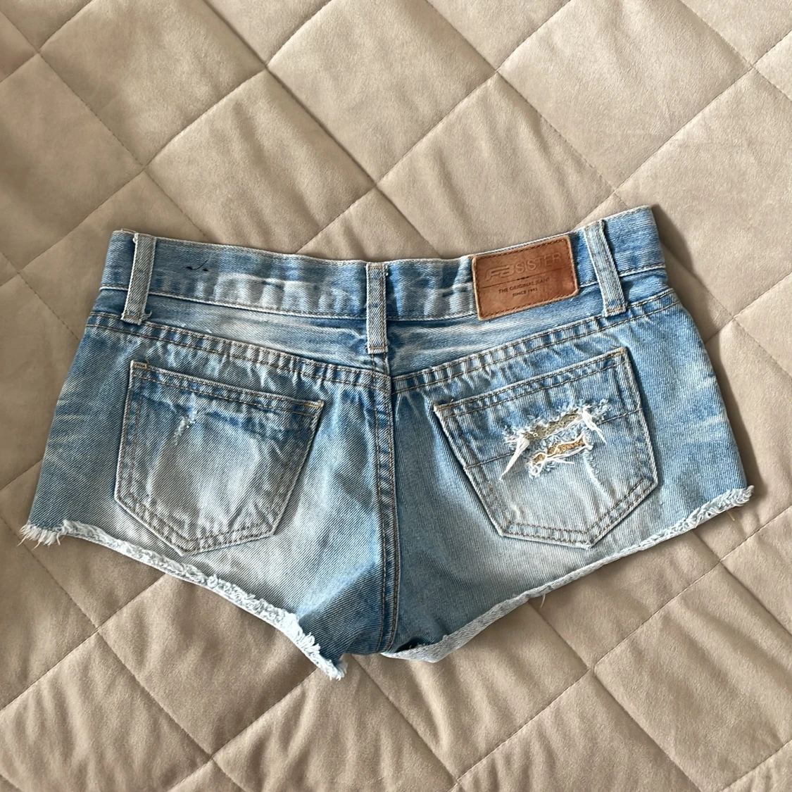 Blå jeansshorts  - 1