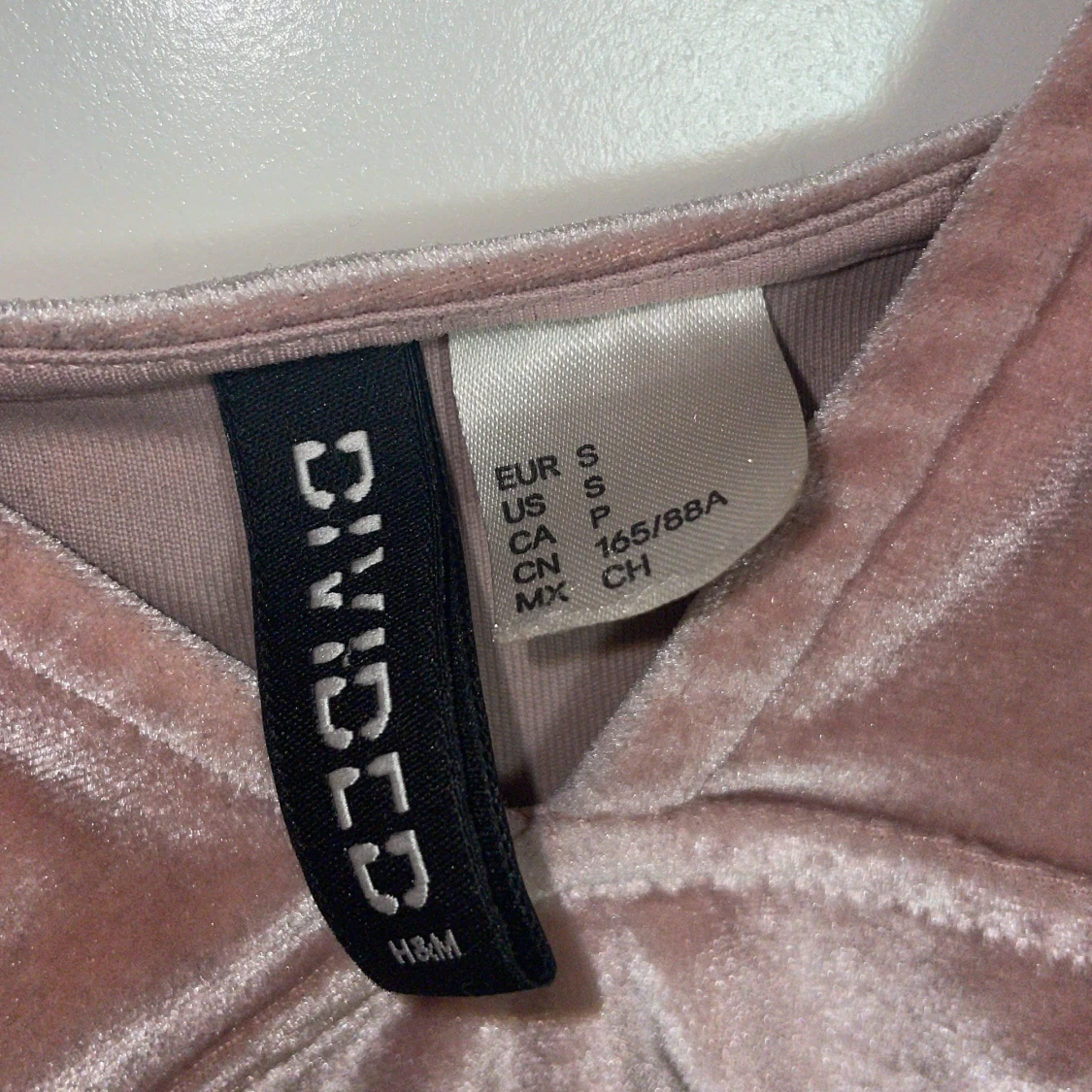 Rosa sammetstopp från H&M - 2