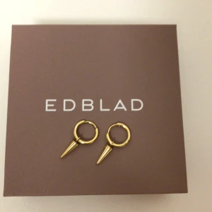 Stockholmstil örhänge Edblad mini guld - Snygga guldörhängen från Edblad med en unik design. De har en rund form med en spetsig detalj som ger en modern touch. MINI.