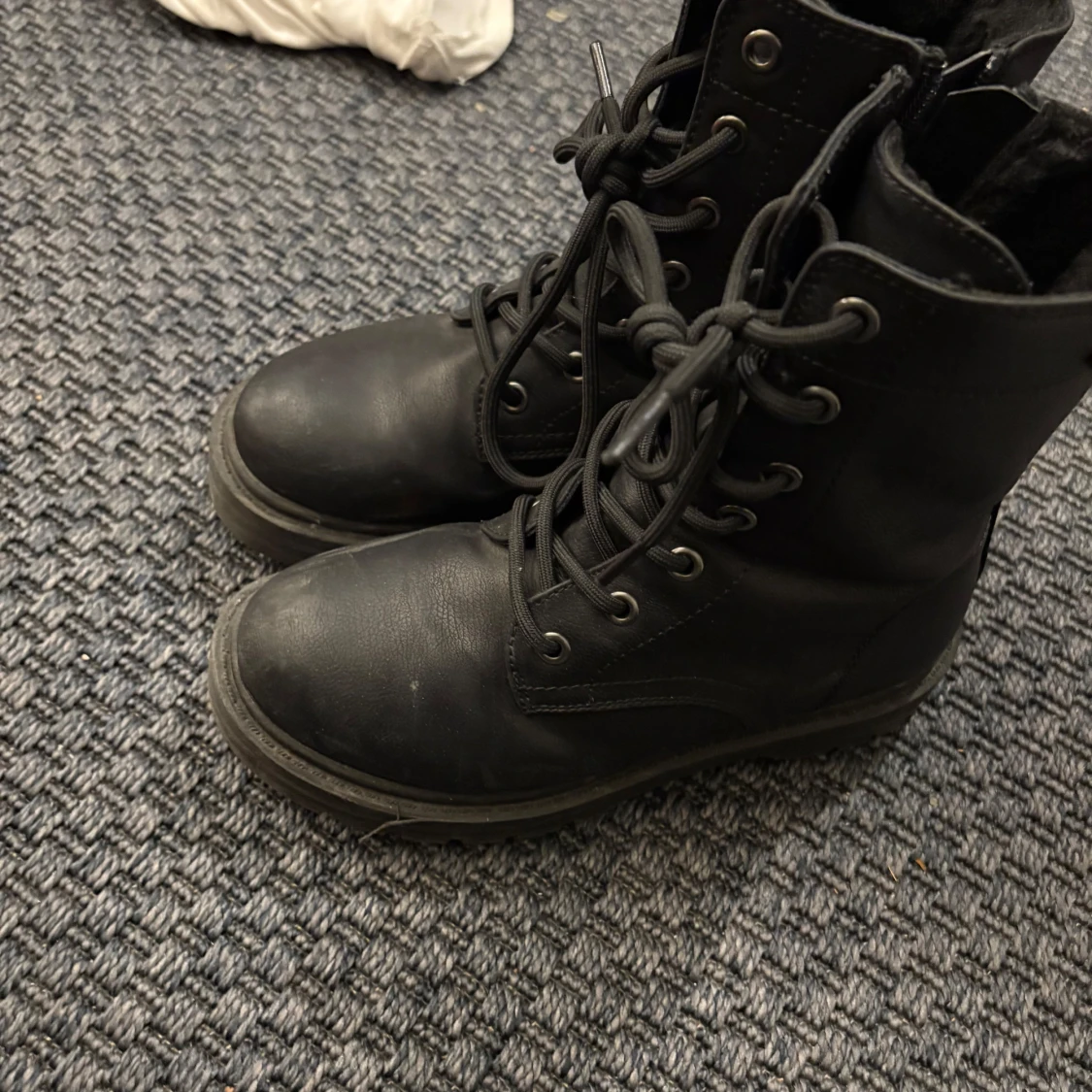 Svarta boots med snörning - 1