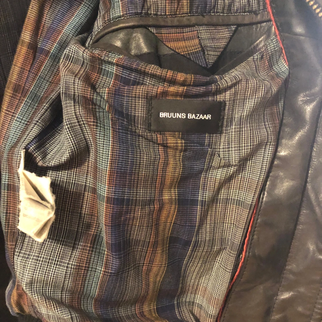 Svart skinnjacka från Bruuns Bazaar - 2