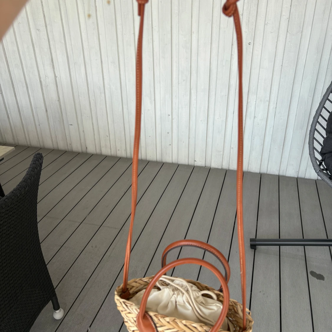 Strå flätad väska  - 2