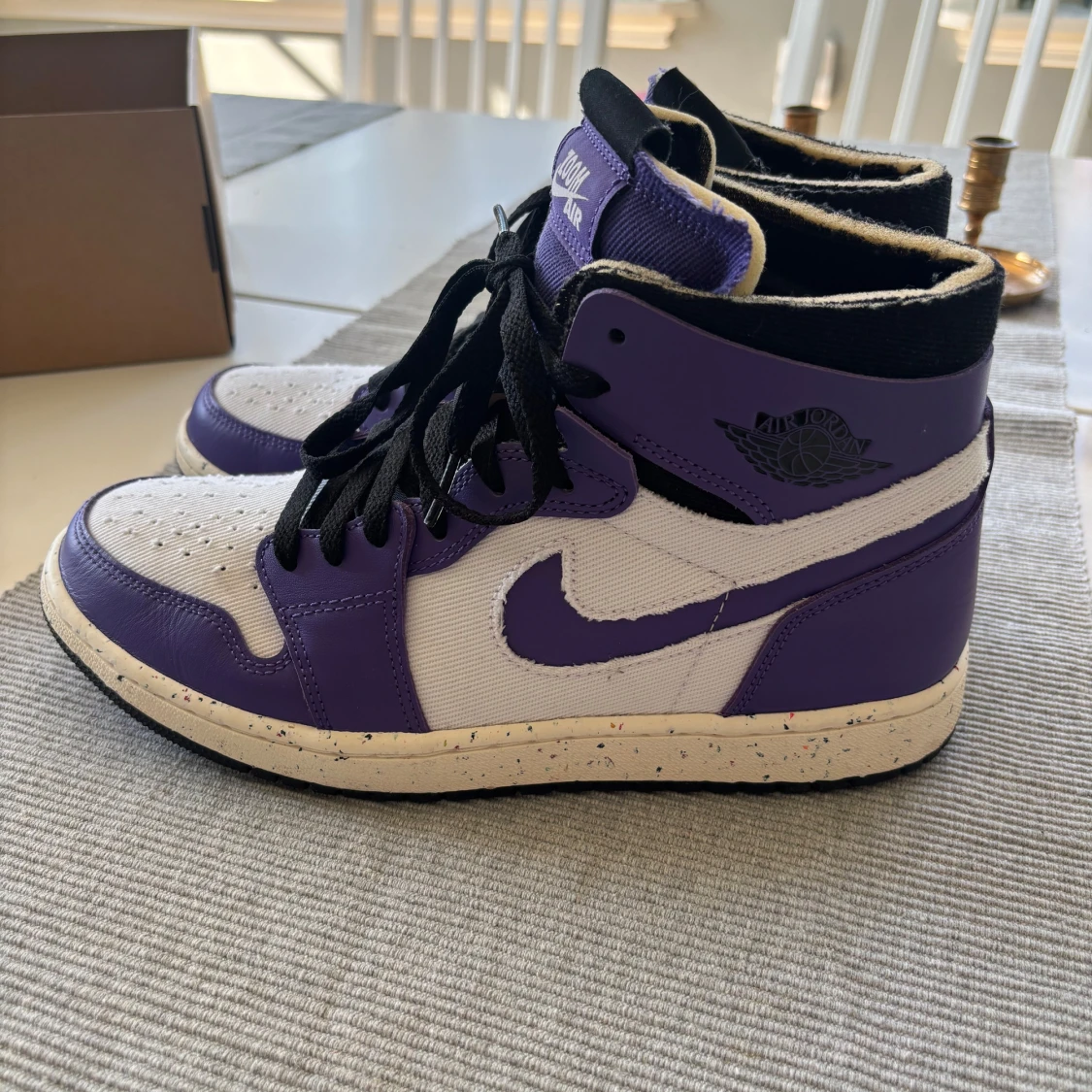 Nike Air Jordan 1 High Lila/Vit - 1