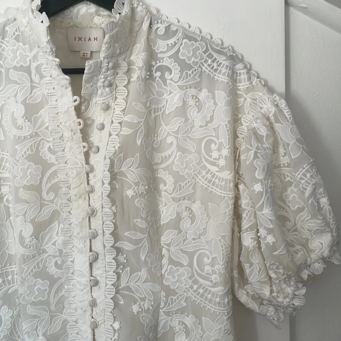 IXIAH Vit Klänning - 3