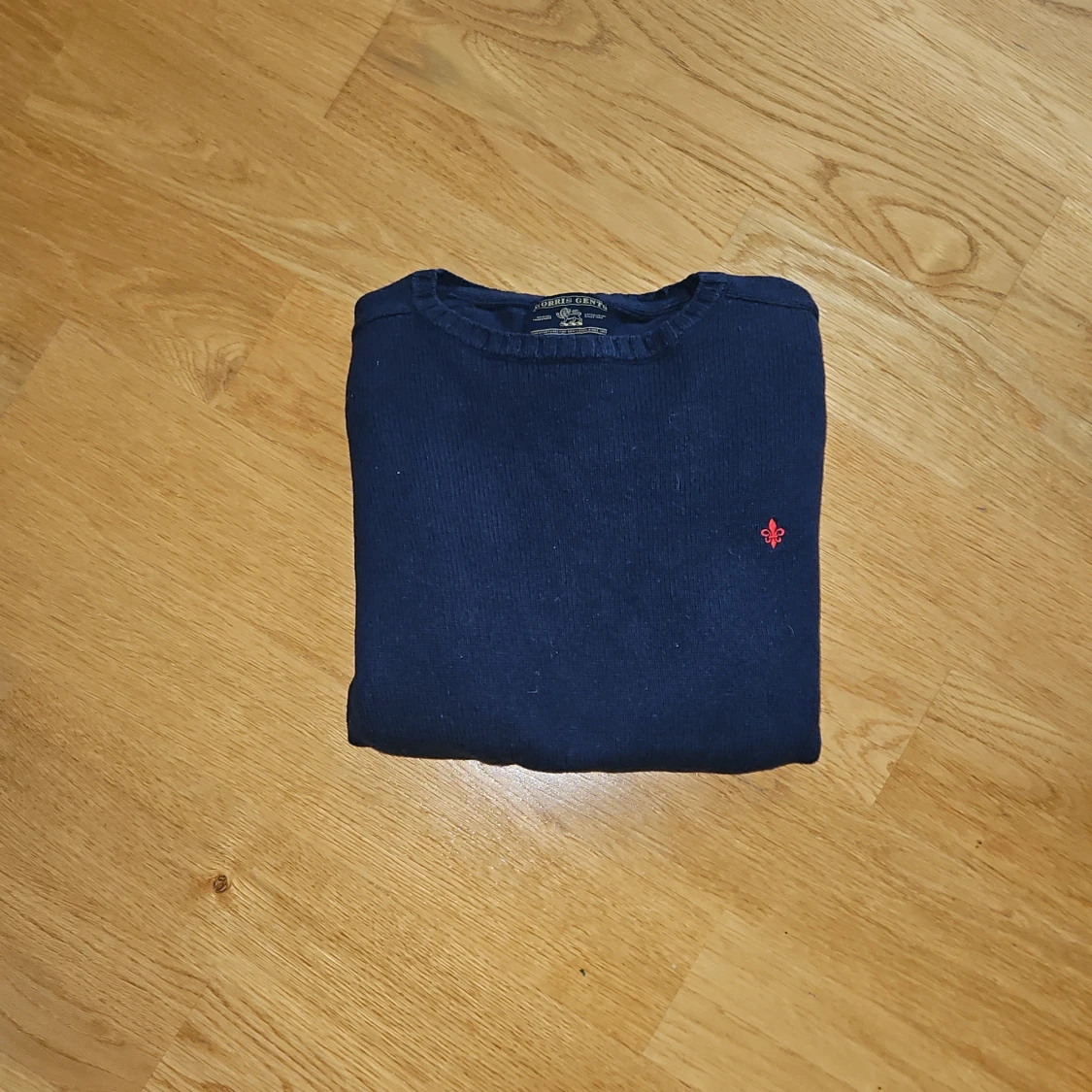 Mörkblå stickad tröja Morris Gents 