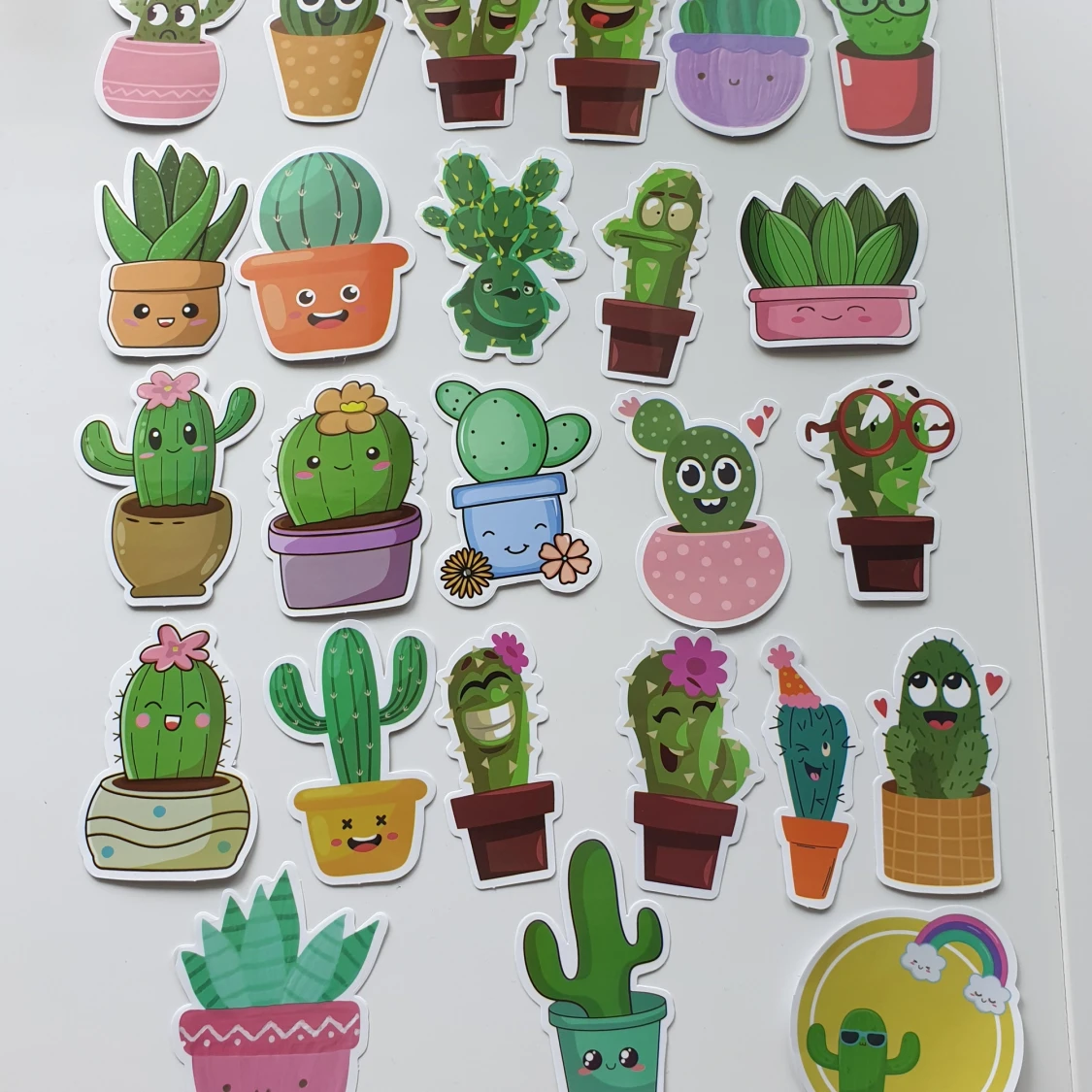 25st Kaktusar klistermärken/stickers  - 1