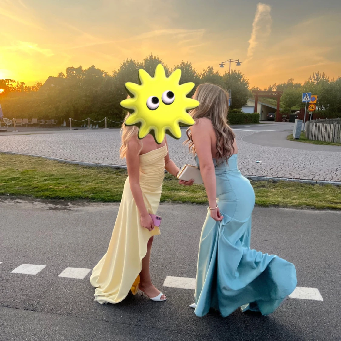 Ljusblå långklänning 🩵 - 4