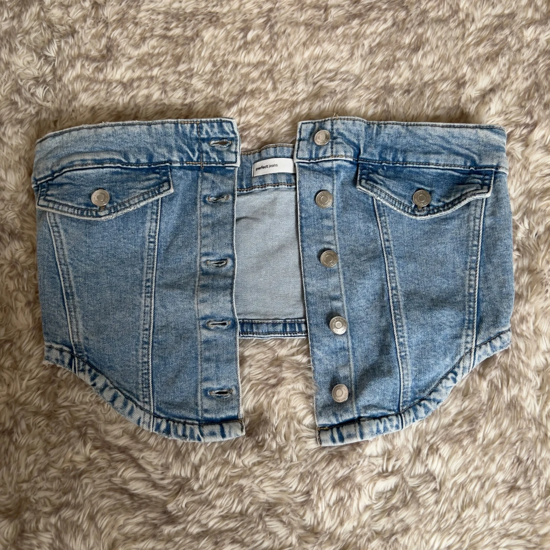 Ljusblå jeanstopp  från Perfect Jeans - 3