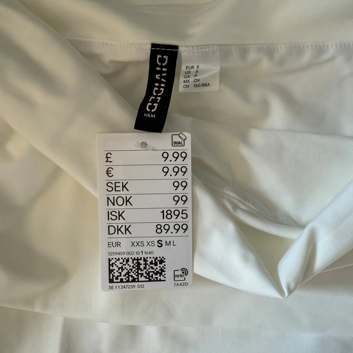 Vit offshoulder topp från H&M Divided - 2