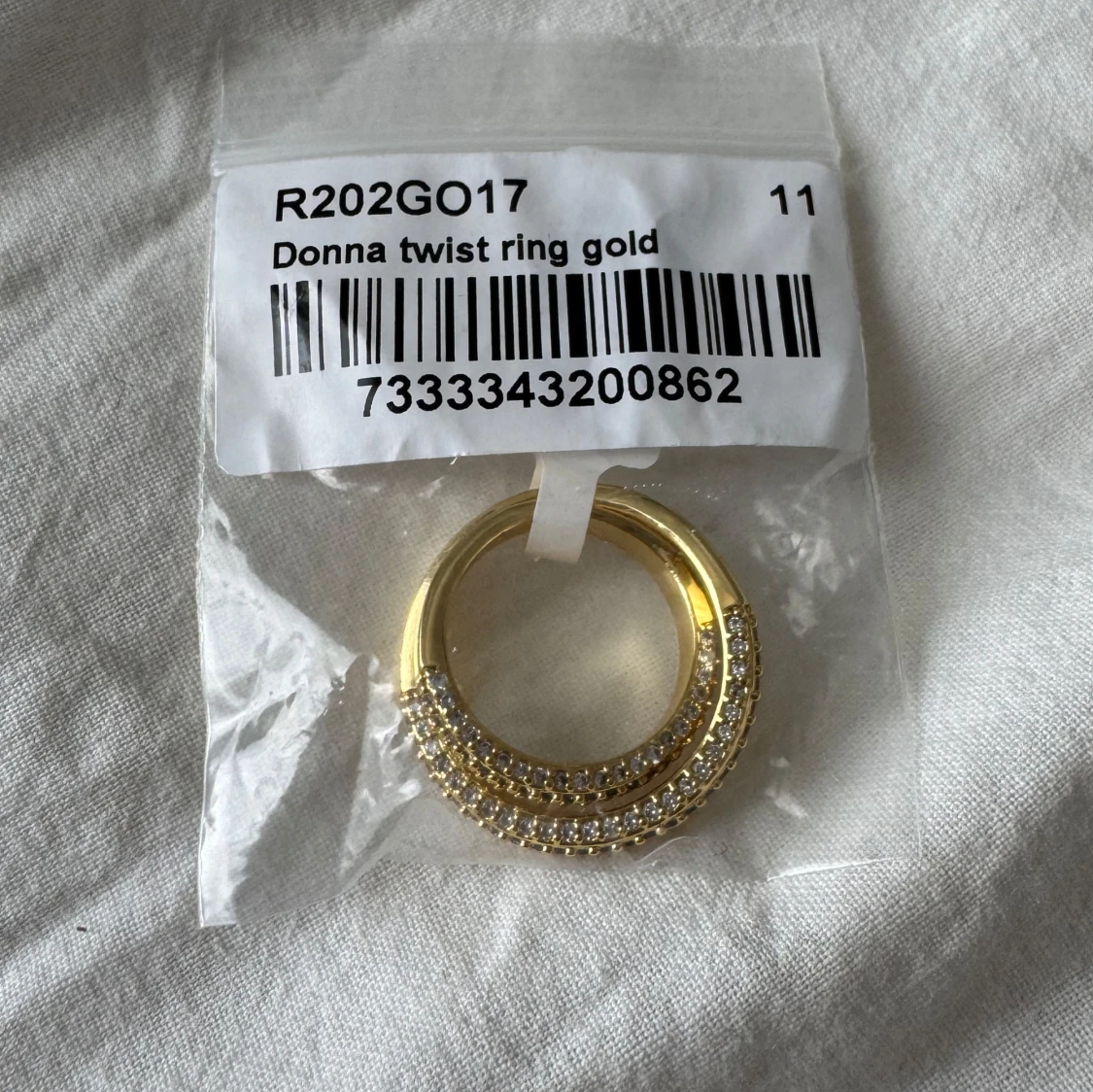 By Jolima - Donna twist ring, 14K guld med stenar - 3