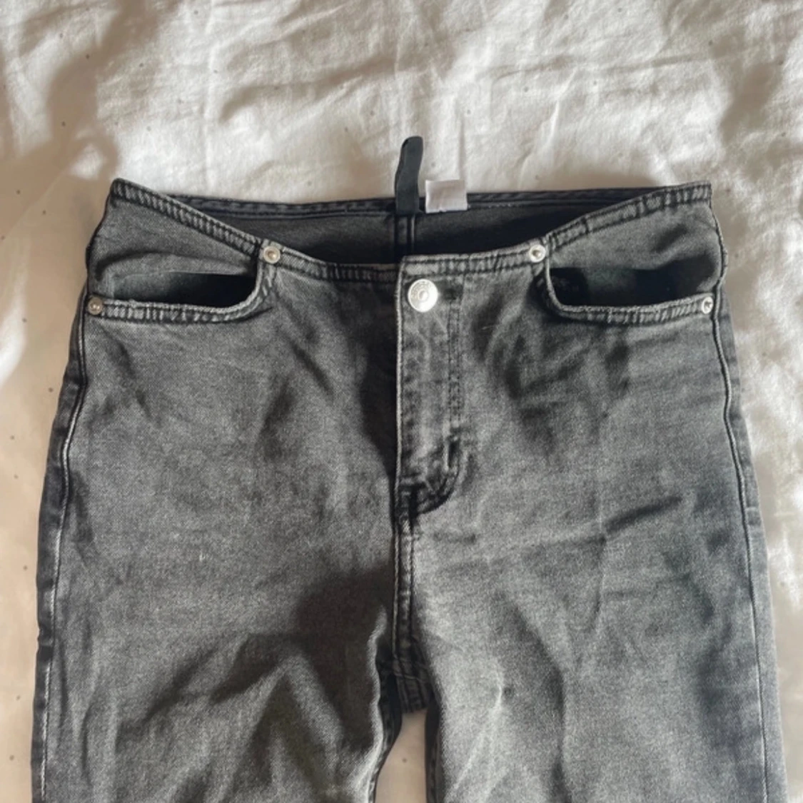 Gråa bootcut jeans - 3