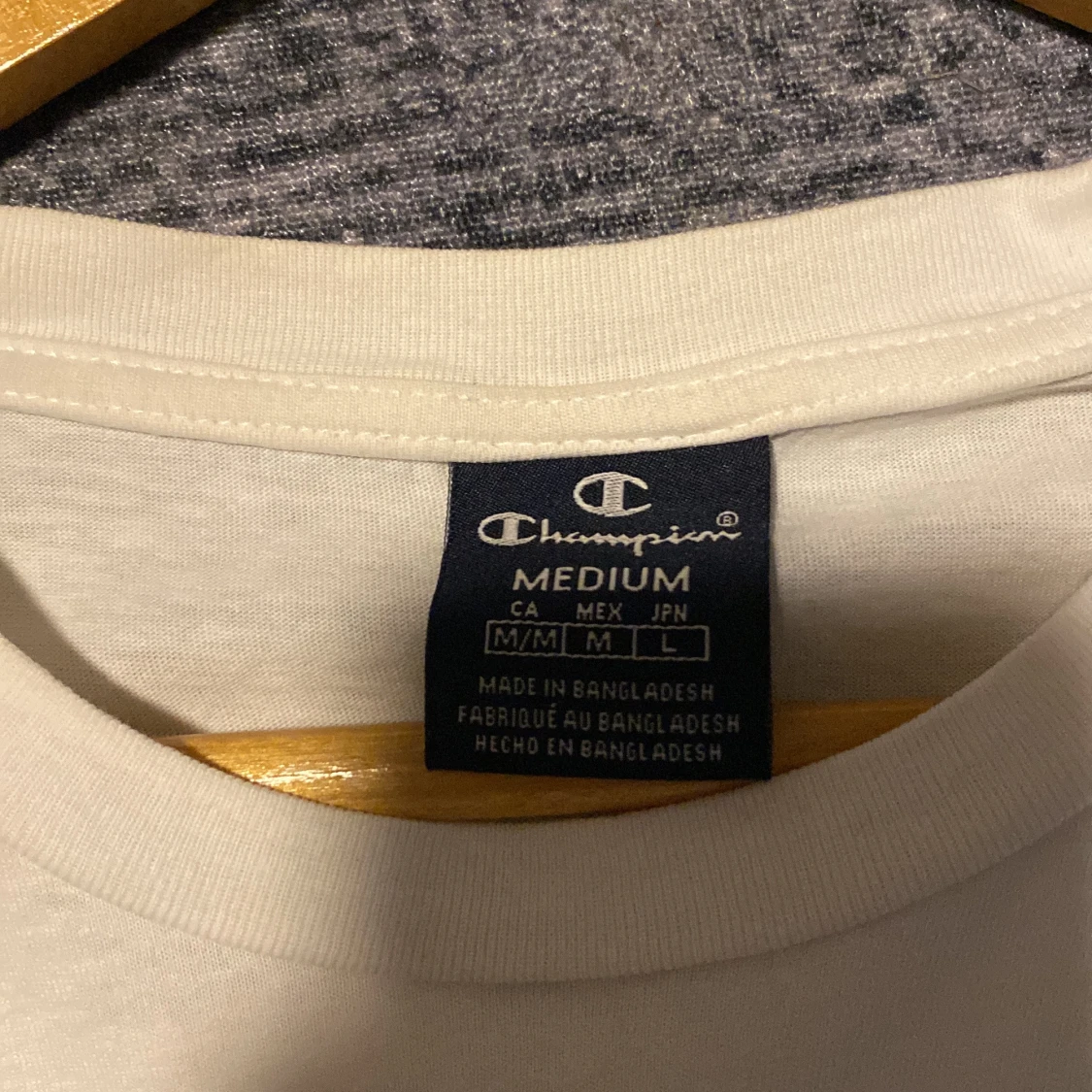 Vit Champion t-shirt med tryck - 1