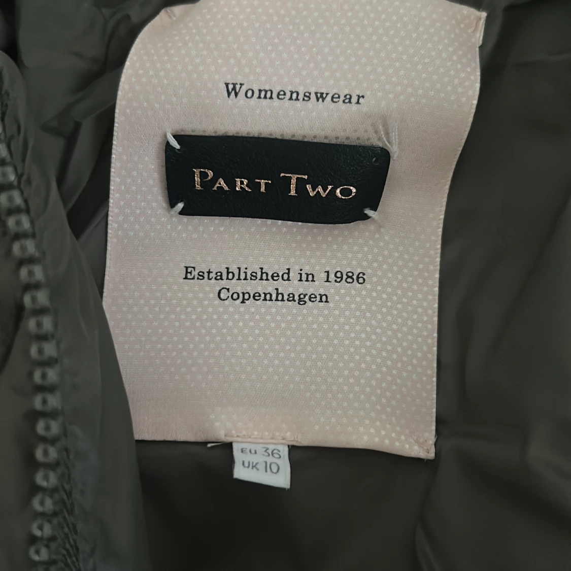 Quiltad grå jacka från Part Two - 1