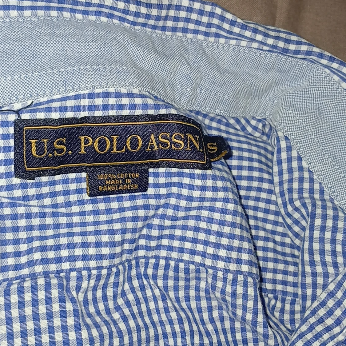 Blårutig skjorta från U.S. Polo Assn. - 1