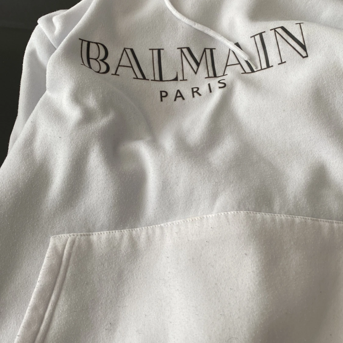 Vit Balmain Paris hoodie  - 3