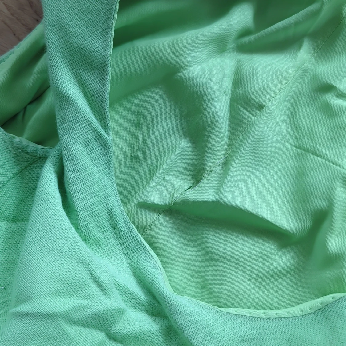 Vintage ljusgrön ärmlös kortklänning - 3