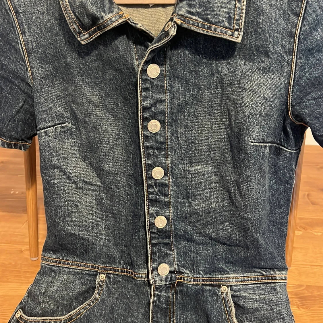 Jeansshorts-jumpsuit från ZARA - 1