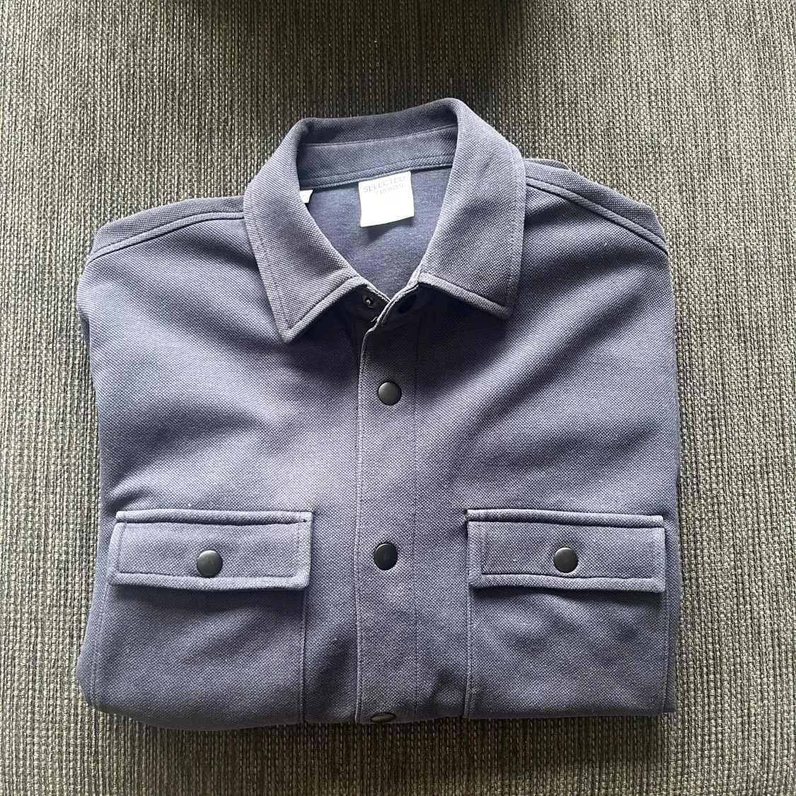 Mörkblå overshirt från Selected Homme - 2