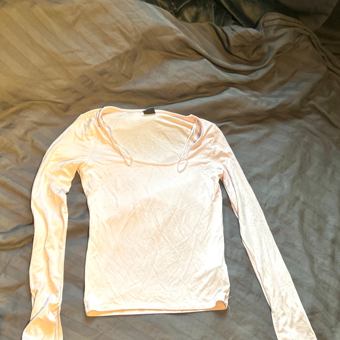 Ljusrosa långärmad topp Gina Tricot - 1