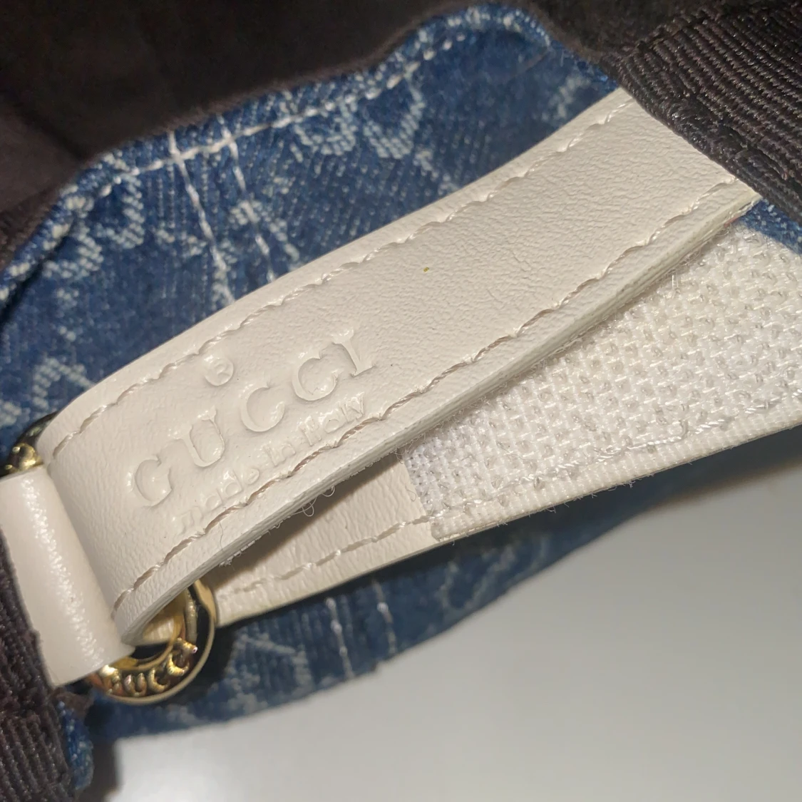Gucci denimkeps med monogram - 3