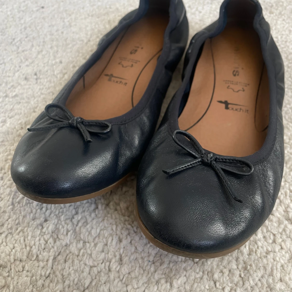 Marinblå ballerinaskor  - 2