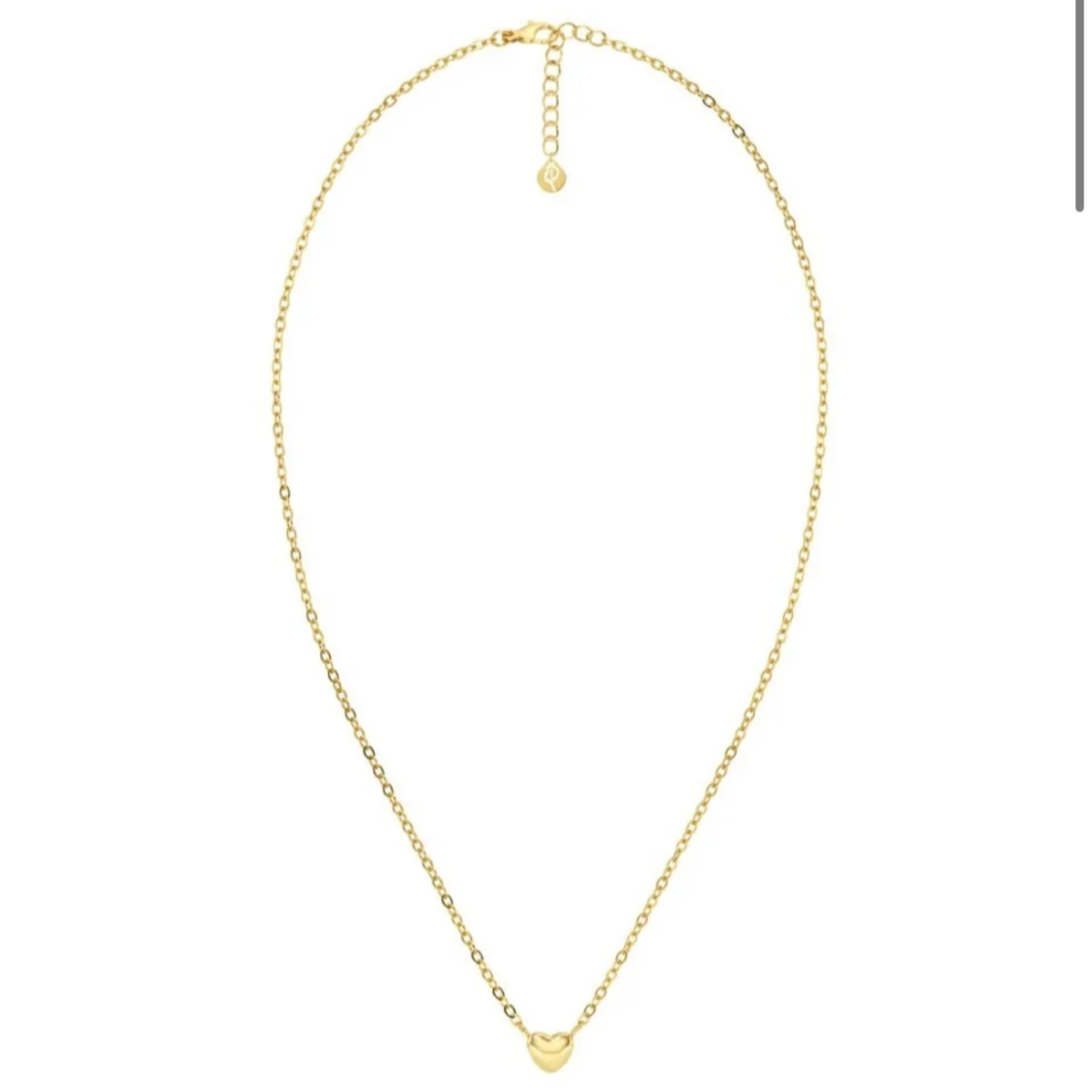 Guld halsband hjärta