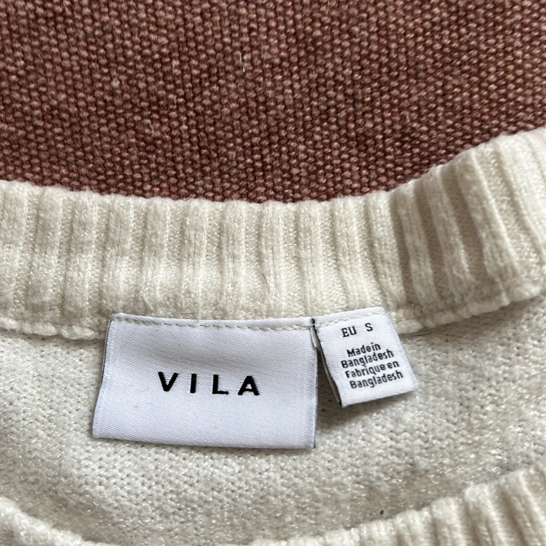 Vit stickad tröja från VILA - 1