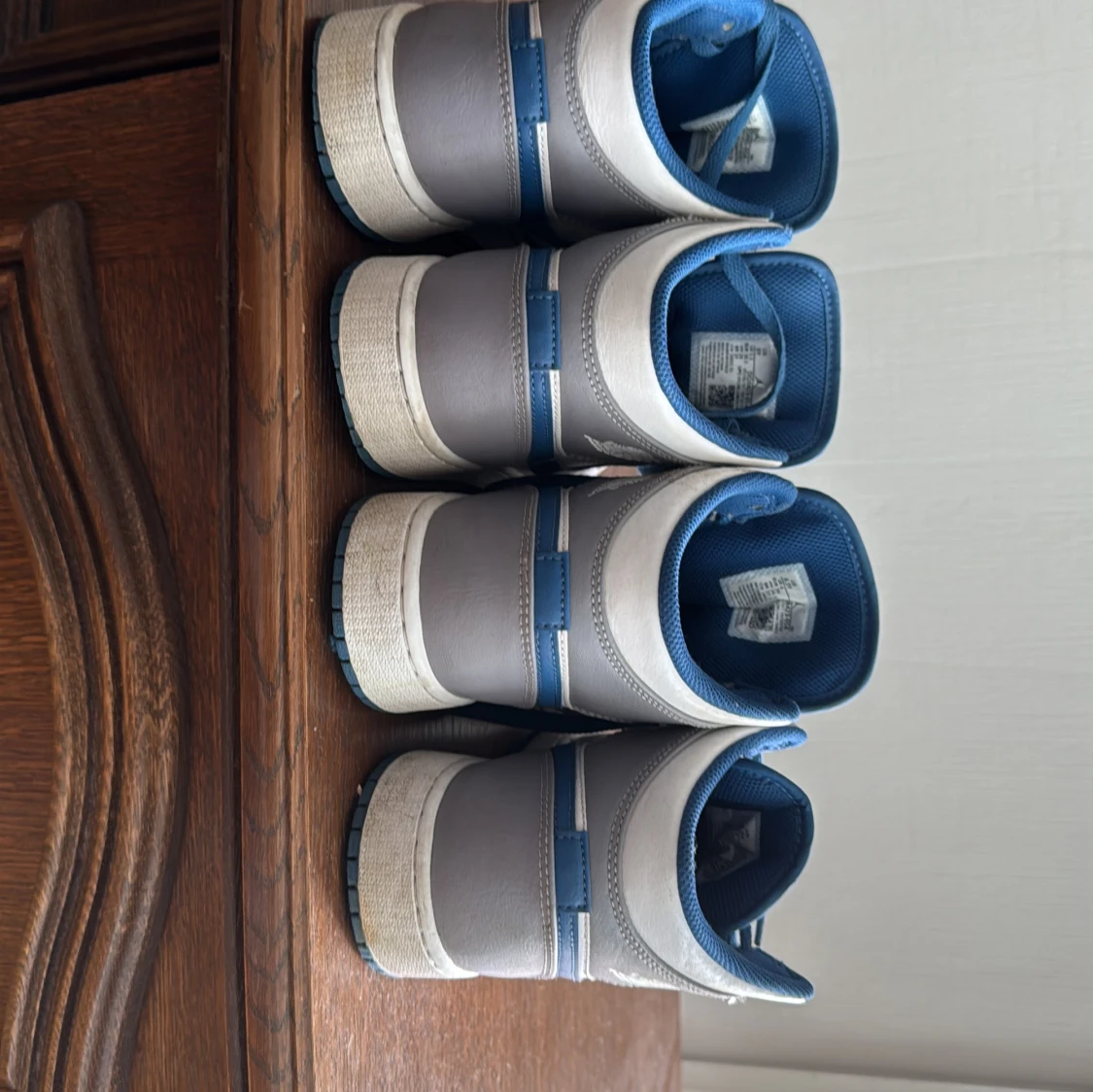 Nike Air Jordan 1 grå/blå sneakers - 4