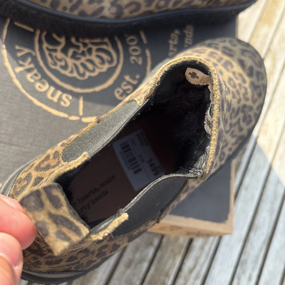 Leopardmönstrade chelsea boots från Sneaky Steve - 1