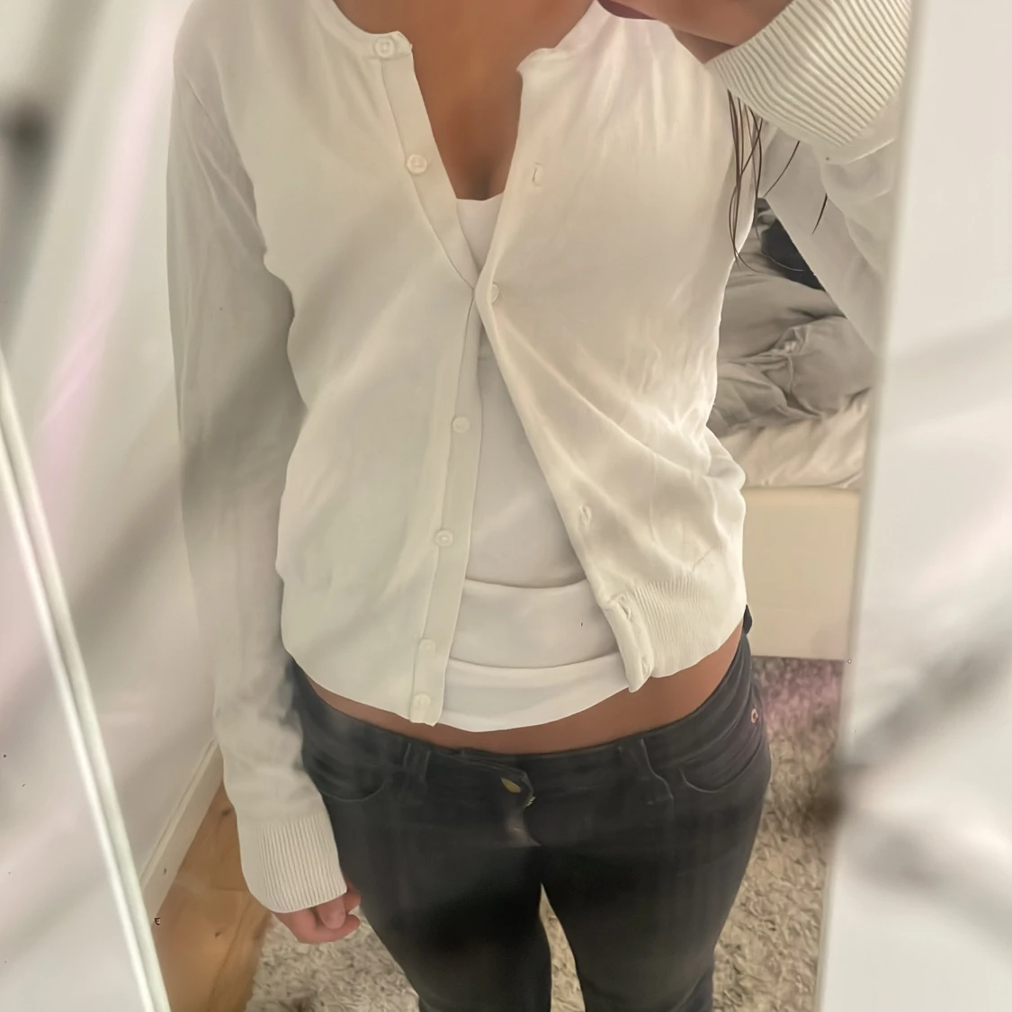 Vit kofta från H&M Basics