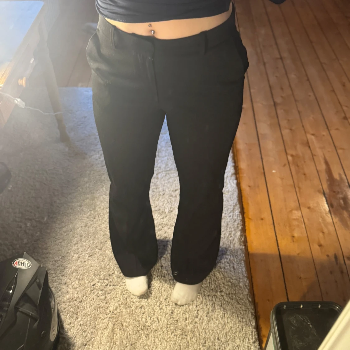 Svarta kostymbyxor från Lindex - 1