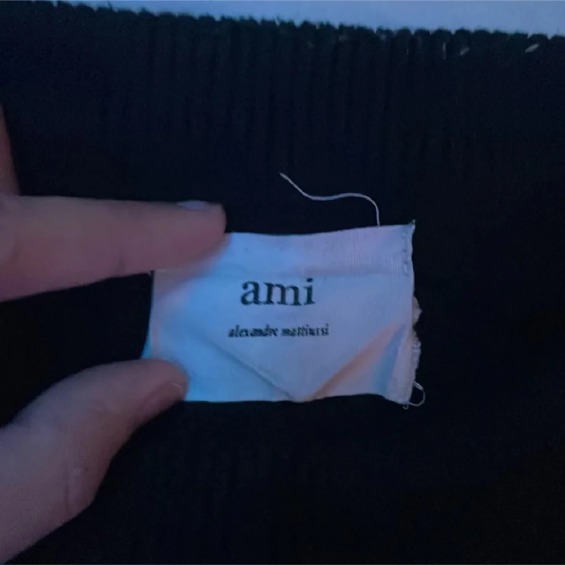 Svart stickad tröja från Ami Paris - 2