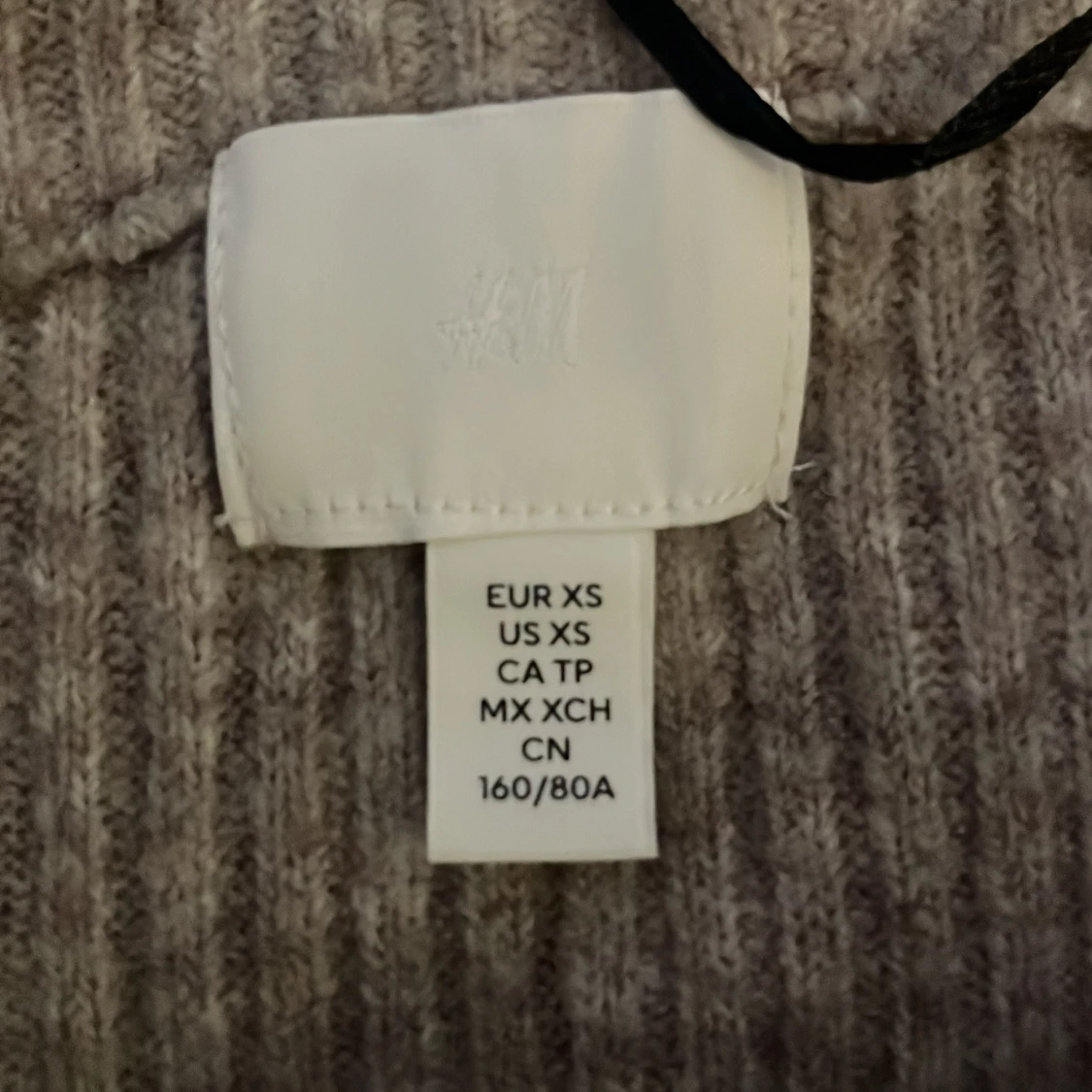 Brun grå off shoulder tröja - 4