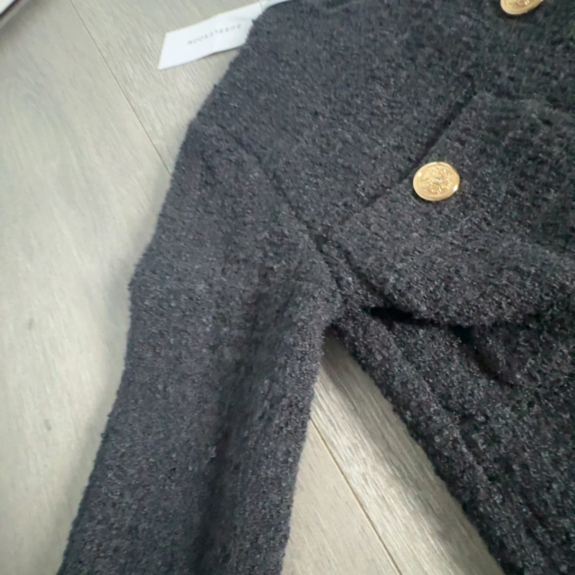 Svart cardigan kofta från Bubbleroom - 2