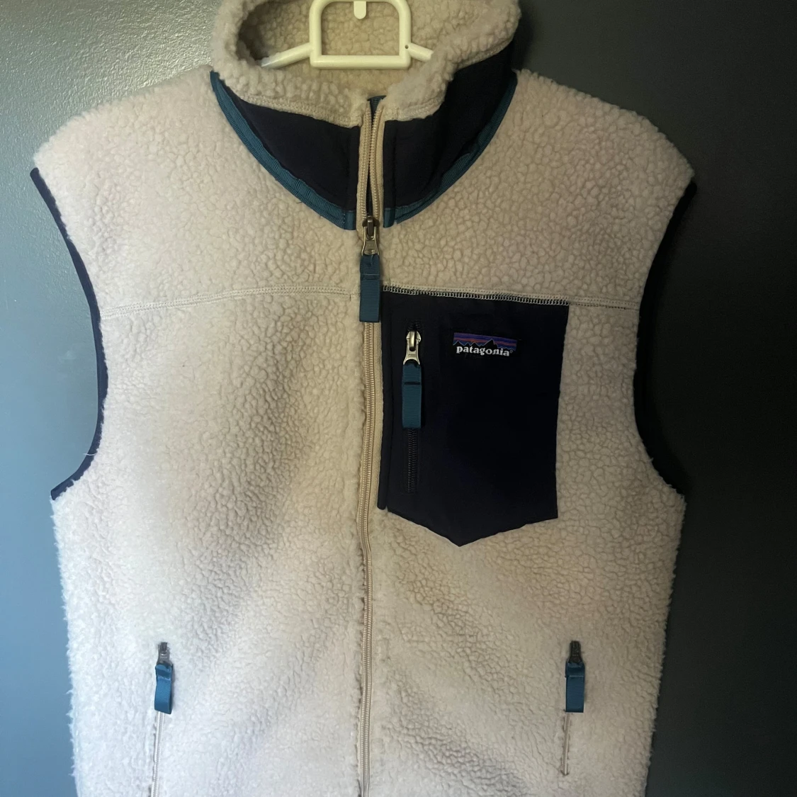 Vit fleeceväst från Patagonia