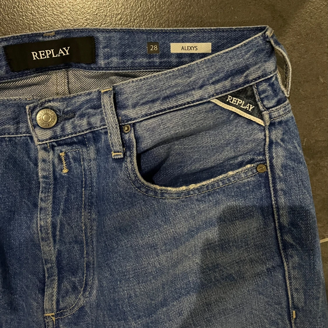 Blå jeansbyxor från Replay - 2