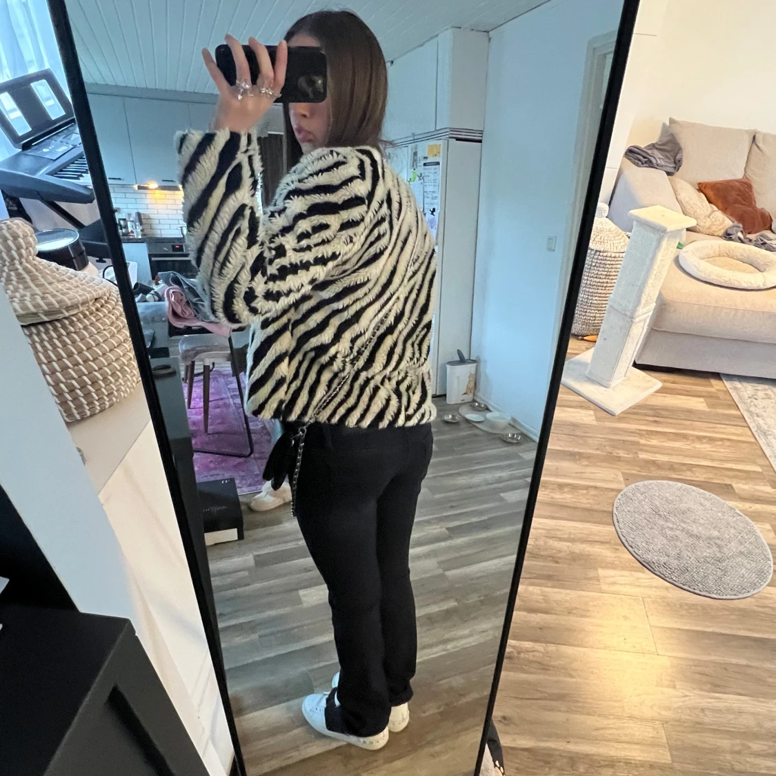 Zebra färgad jacka  - 2