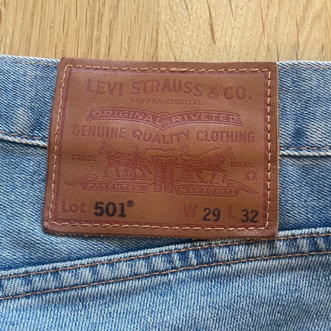 Levi's 501 ljusblå jeans 29/32