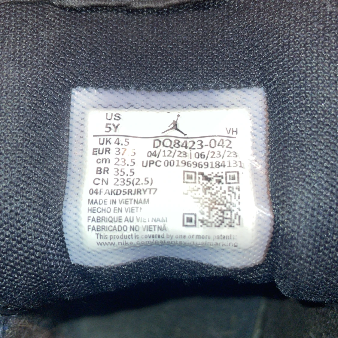 Nike Air Jordan 1 Mid Svart/Blå 37.5 - 3