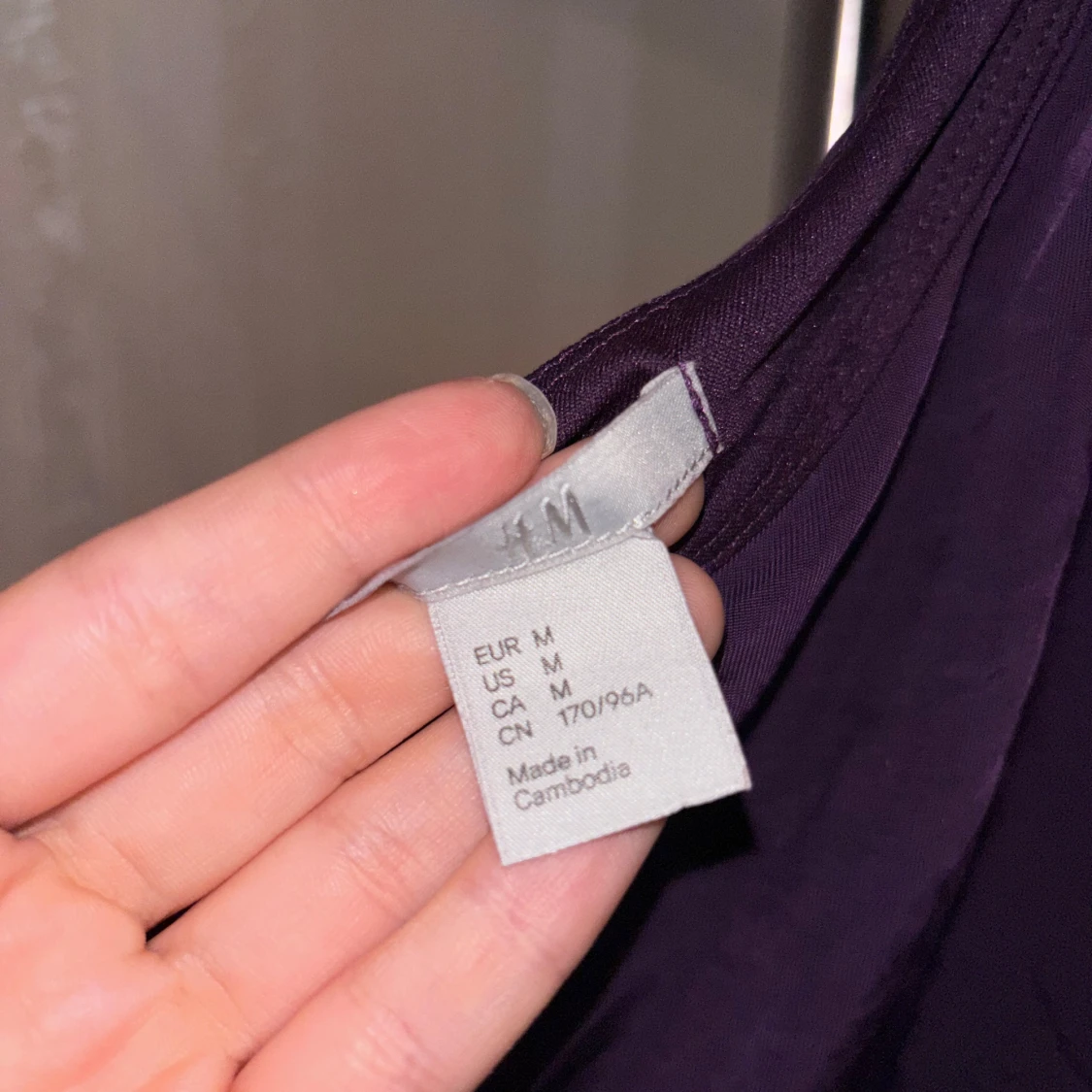 Lila one shoulder (fest)klänning H&M - 3