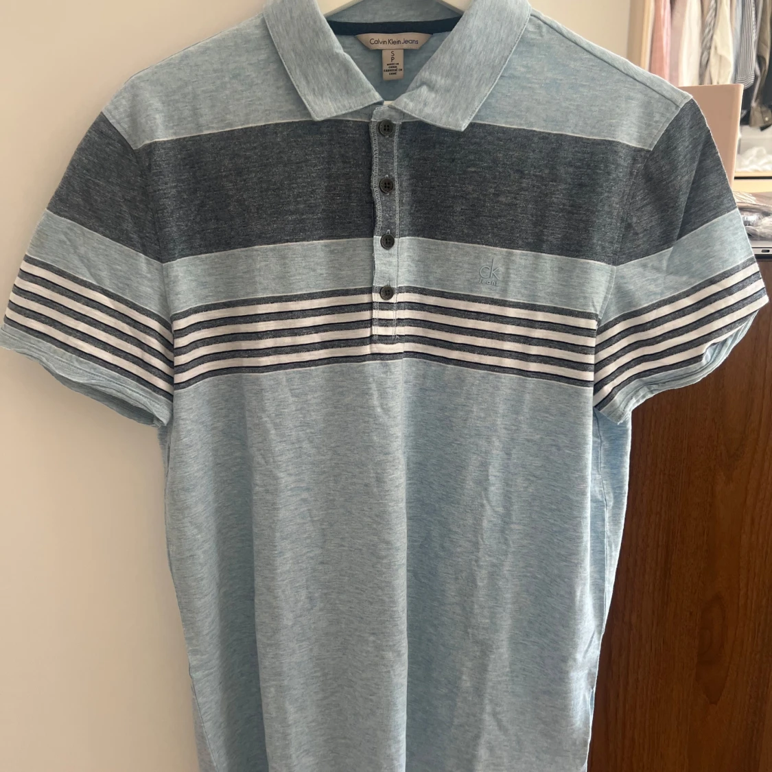 Randig pikétröja från Calvin Klein Jeans - 1