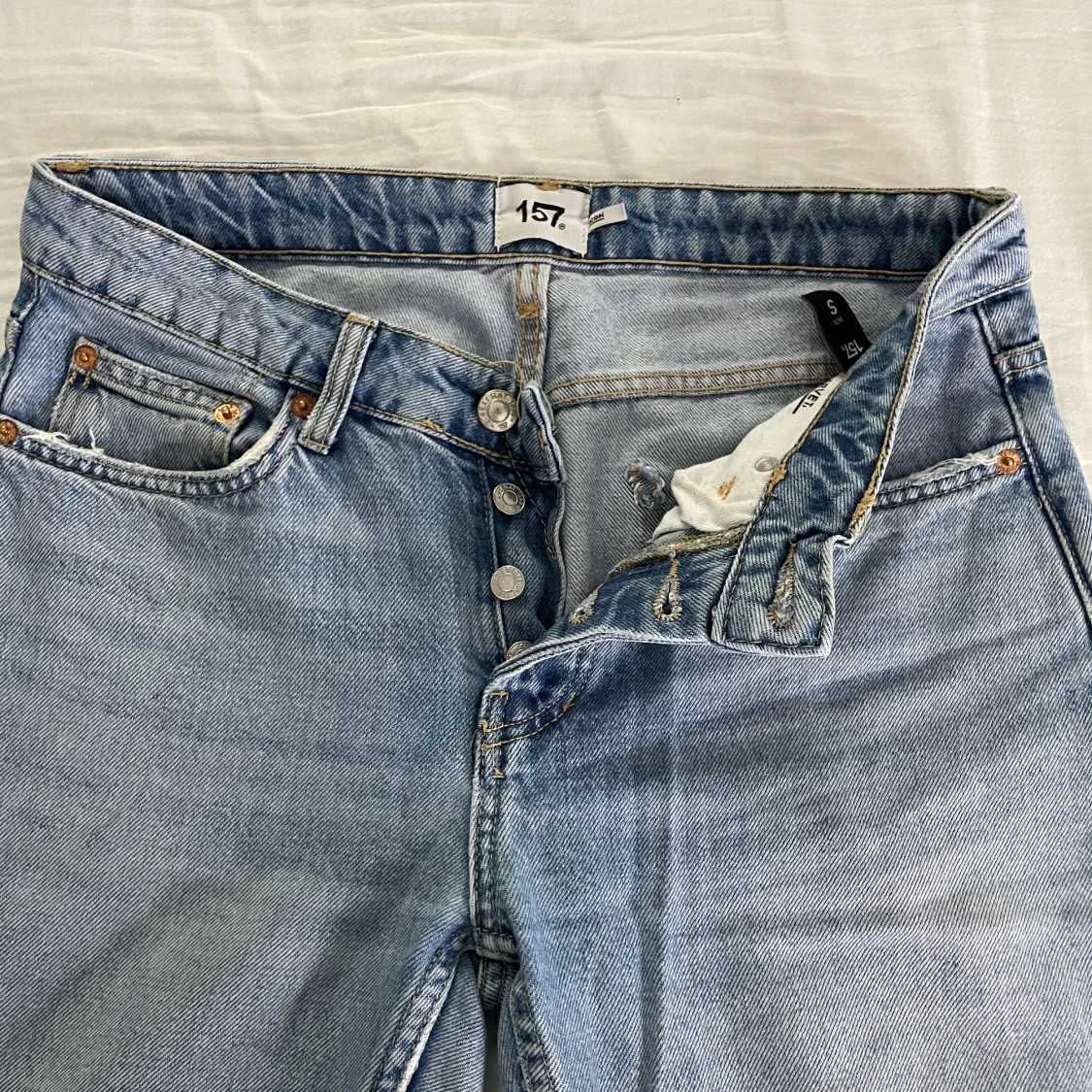 Ljusblå jeans från 157, storlek S - 1