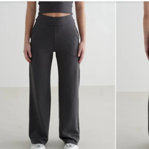 Aimn Sense Petite Wide pants - Köpta från Aimn för mindre än en vecka sen - använd en gång! Det är för petite, färgen är grå och den har en mjuk borstat sense-tyg och hög midja. Super snygga och bekväma.