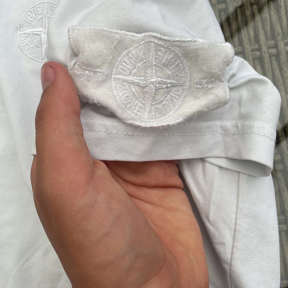 Vit t-shirt från Stone Island  - 2