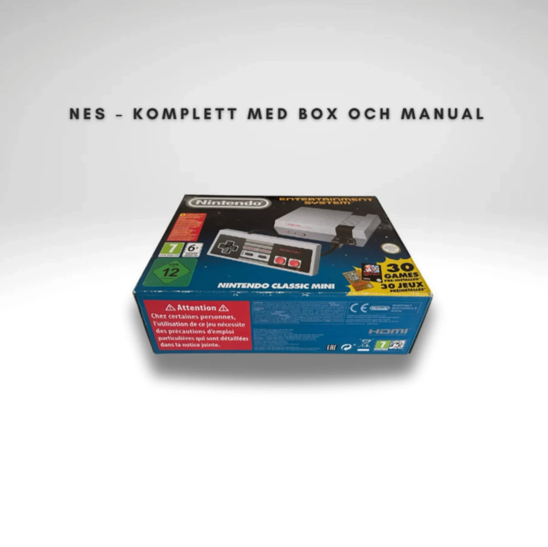 🎮 Nintendo Classic Mini NES – Komplett med Box och Manual! 🎮 - 1