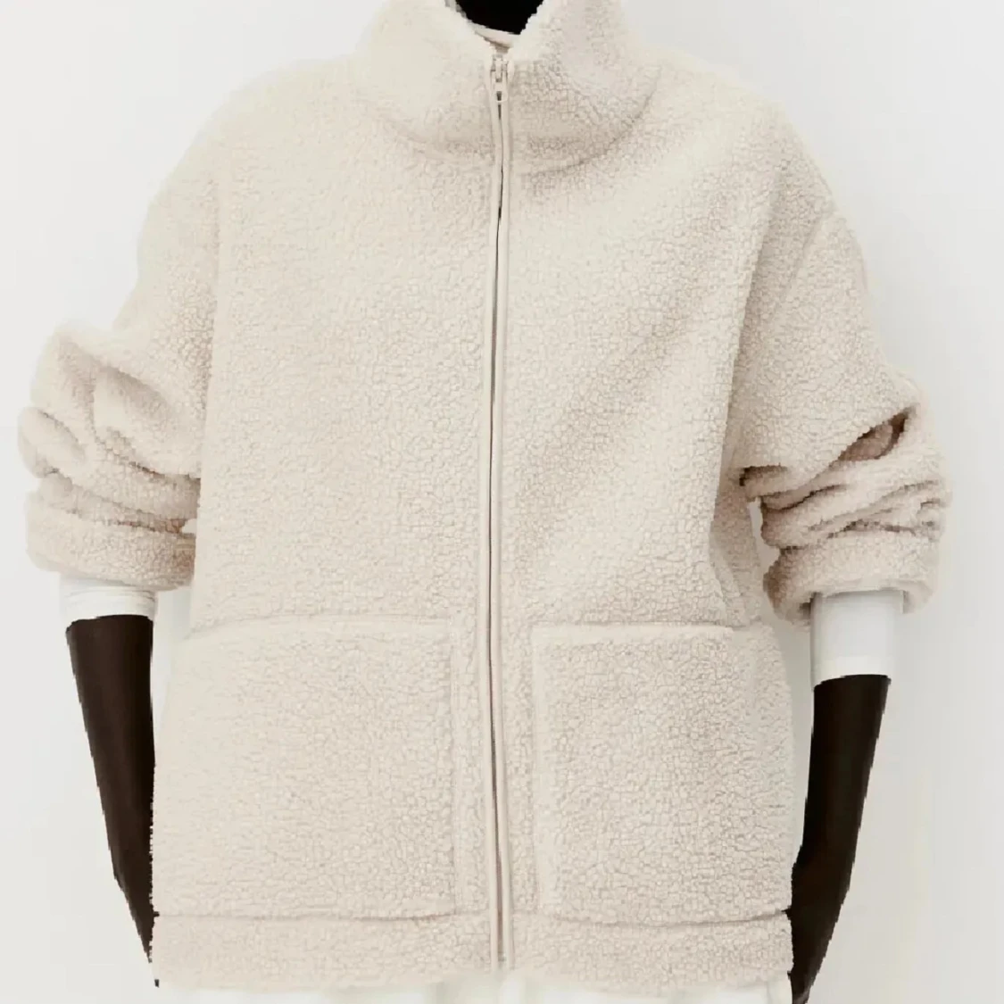 Beige teddyjacka - 2