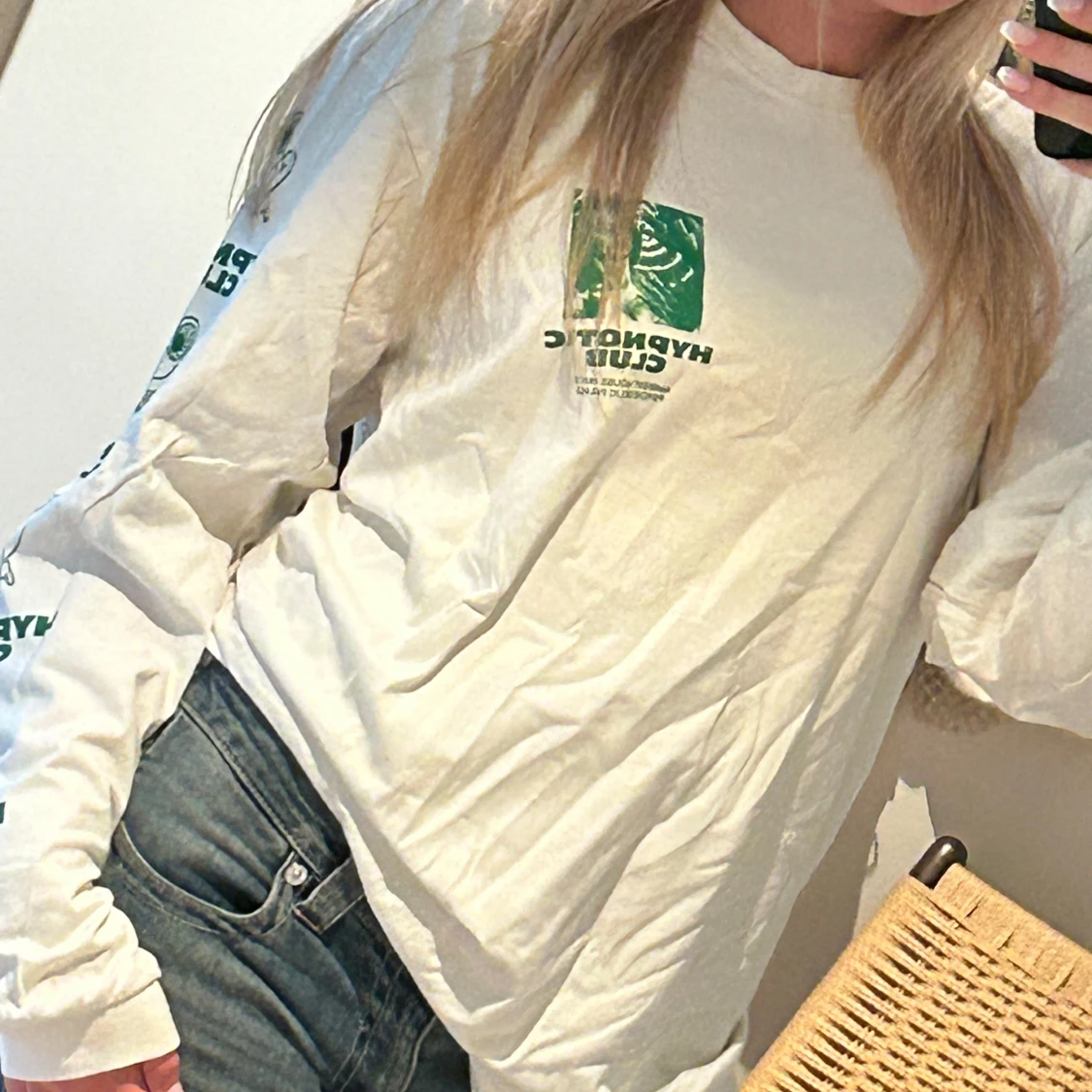 Vit långärmad tröja Hypnotic Club - 1