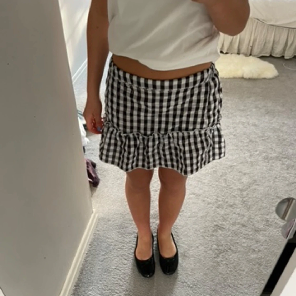 Rutig volangkjol - 1