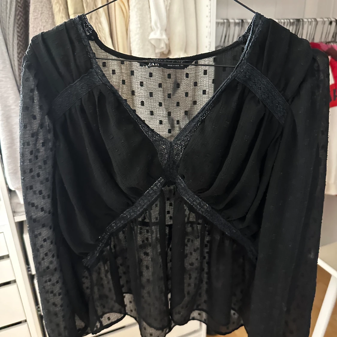 Svart blus från Zara - 3