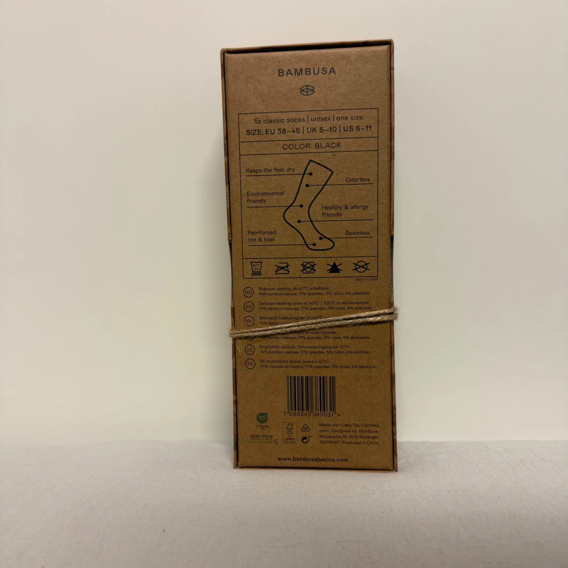 Svarta bambustrumpor från Bambusa - 2